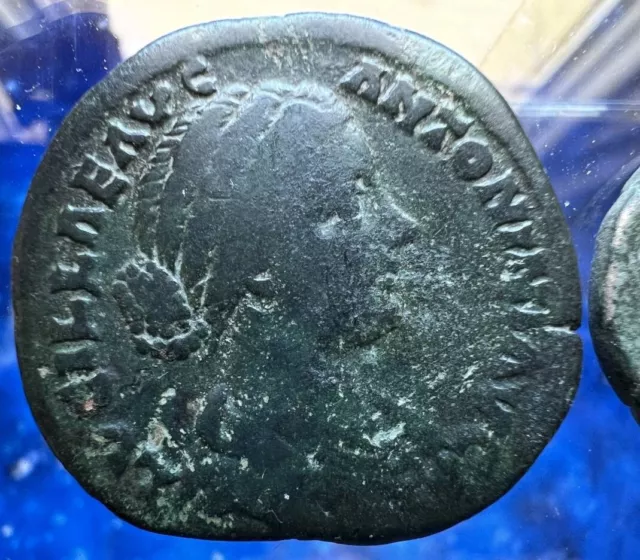 LUCILLA SESTERTIUS ANTIQUE Genuine Bronze Patina Money Roman Coins Coin ...