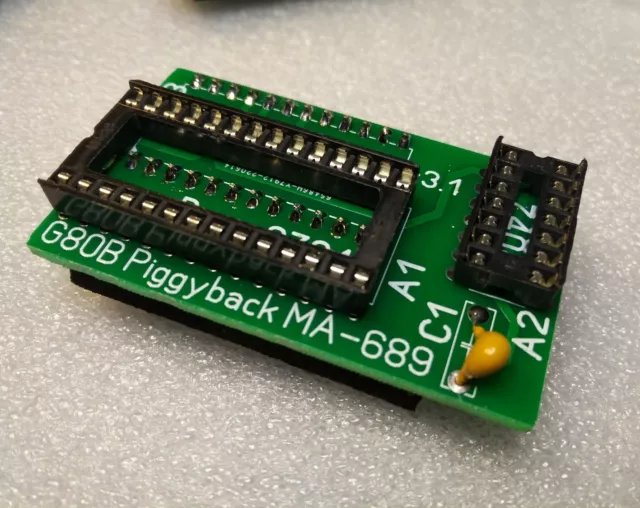 Carte Piggyback MA-689 pour CPU de Flipper Gottlieb Systeme 80b (80.b)