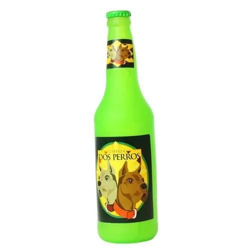 Silly Squeakers Beer Bottles Dog Toy 100% Vinyl  (Dos Perros)