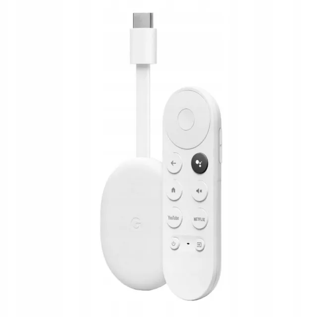 Google Chromecast 4 HD mit Google TV - Weiß (GA03131-DE)