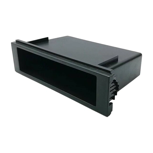 Boîte De Rangement Voiture Double DIN + Porte-Gobelet - Organisateur Central Radio Et Boissons