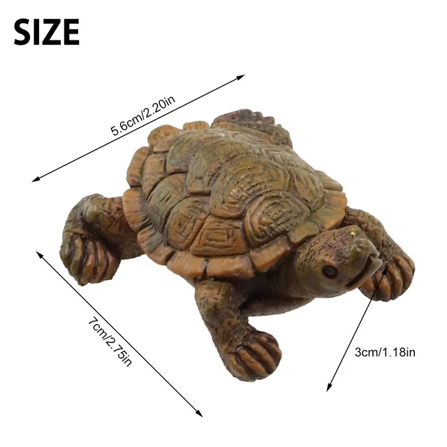 3 Pièces Résine Statue De Tortue Résine Figurine Tortue Simulation