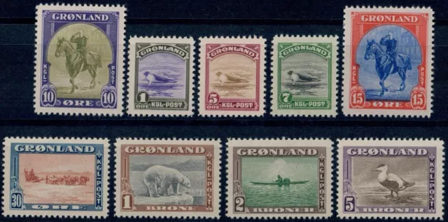 GREENLAND. #10-18. 1945. Various Designs. The American Issue. MNH (PK2189)