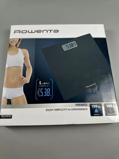 Rowenta Premiss Personenwaage Digital BS1400 Waage Slim Glas Für Zuhause