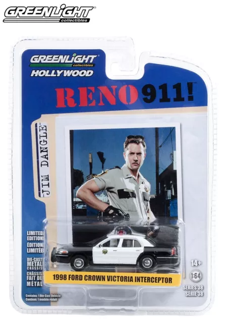 1998 Ford Crown Victoria Police Interceptor--new in orig Hollywood Reno 911 pkg