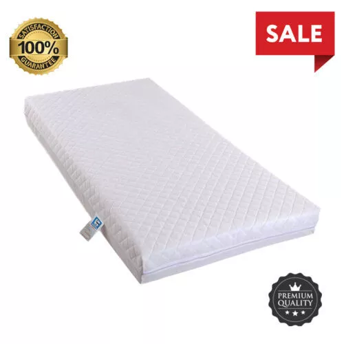 Baby Toddler Cot Bed Mattress Waterproof Breathable Quilted Zipped Cover Only