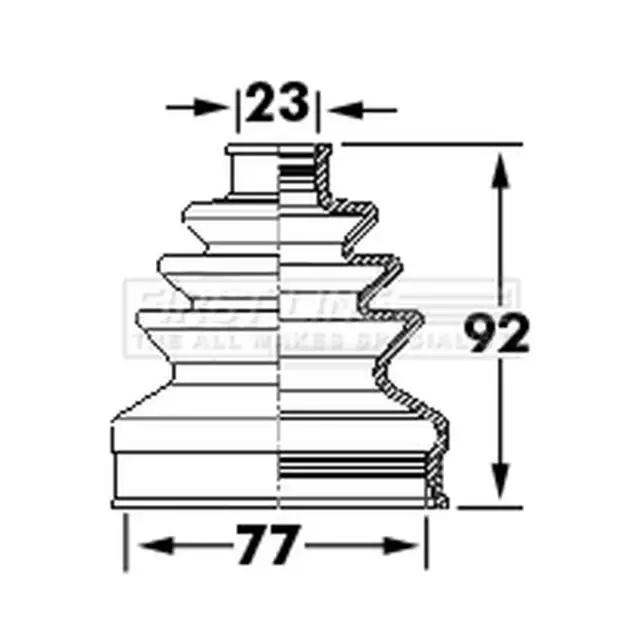 Genuine First Line Inner CV Boot Kit - FCB6123