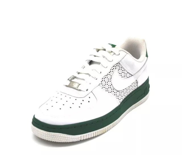 NIKE AIR FORCE 1 Grade School 314192-996 White/White-Pine Green Sneaker ...