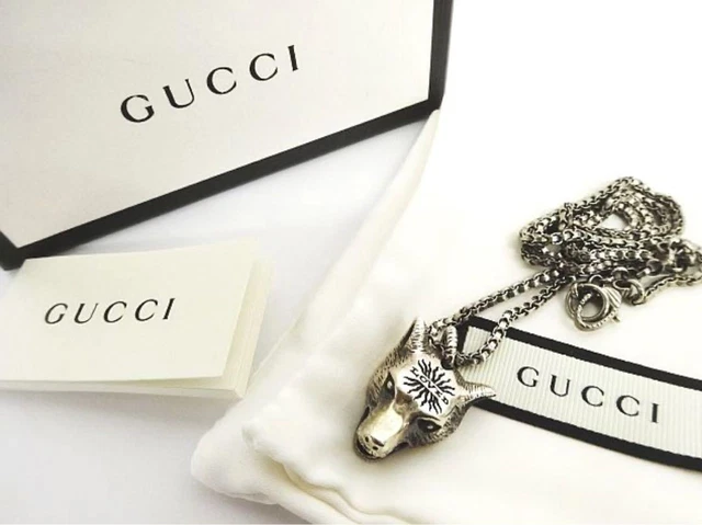 Gucci anger forest discount wolf necklace