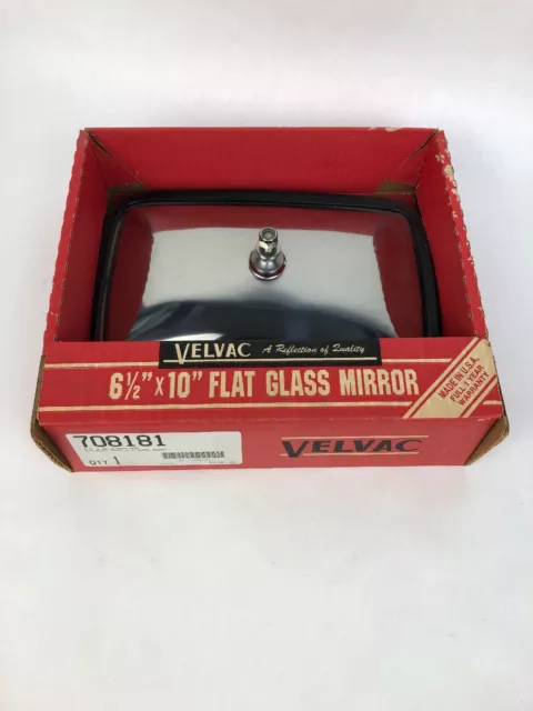Velvac 708181-5 Traino Specchio Testa Inossidabile Finire Piatto Vetro Montatura