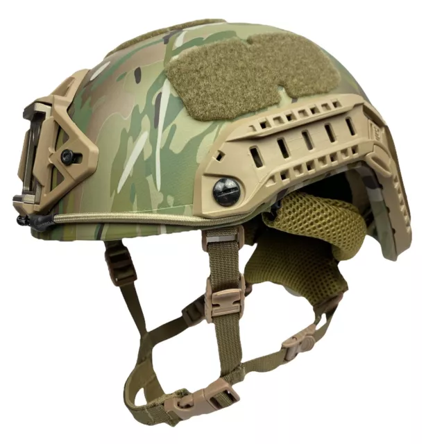 Multicam Super High Cut NIJ IIIA Maritime Ops Combat Ballistic Helmet V50 Large