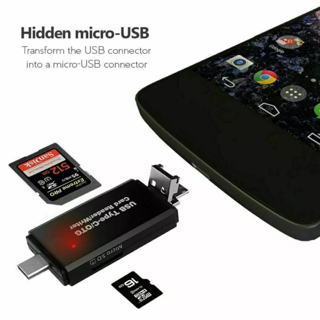 ✅All-in-One HIGH SPEED USB 3.0 Memory Card Reader Adapter TF Micro SD MMC SDHC✅ 3