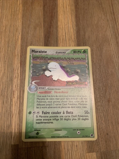 Carte Pokémon Maraiste Reverse 21/101 Bloc Ex Île Des Dragons - STAMPED -FR