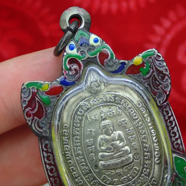 Phra Sangkachai Thai amulet Tiny turtle Buddha Talisman Case pendant Buddhism 2