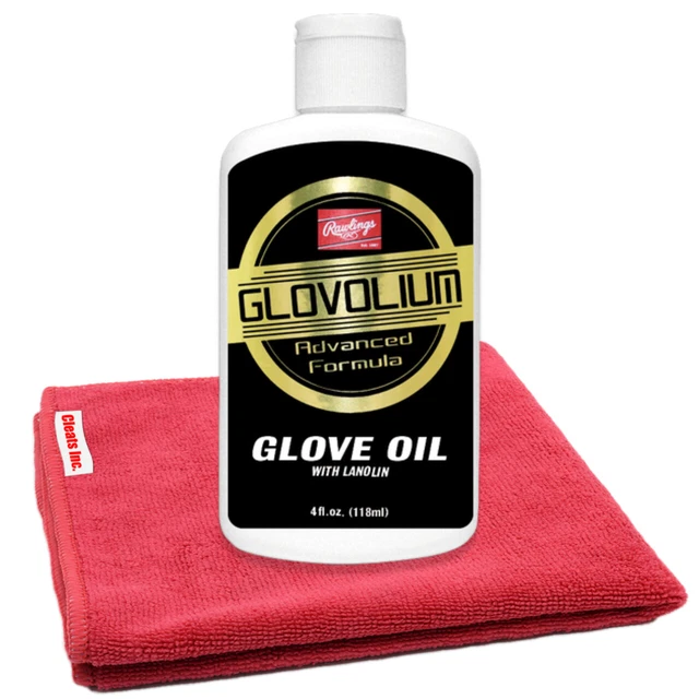 RAWLINGS GLOVOLIUM GLOVE Oil Kit w/ Cloth Baseball Softball Leather