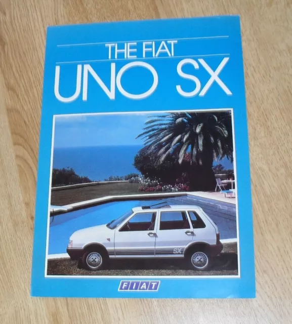 Fiat Uno SX Brochure 1985