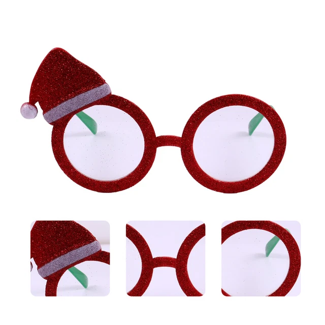 Gafas de plástico de Navidad fiesta de Navidad accesorios para decoración