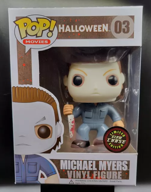 Funko Pop Halloween 03 MICHAEL MYERS CHASE GITD Vinyl Figure Read Description