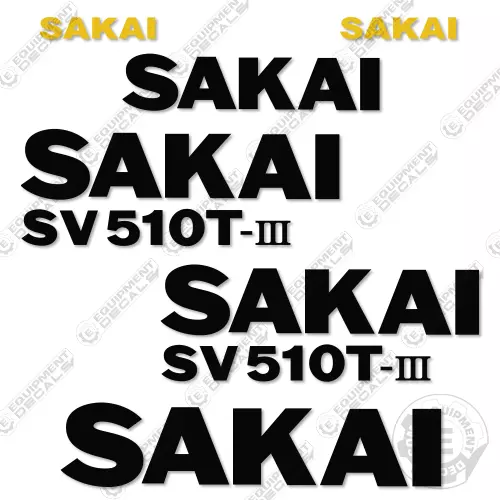 Sakai SV510T-III Decal Kit Roller - 7 YEAR OUTDOOR 3M VINYL!
