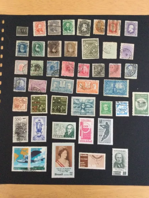 Diverse Briefmarken Brasilien ab Mi-Nr. 14, meistens gestempelt