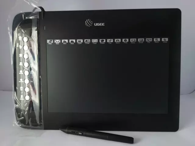 UGEE M1000L Graphic Tablet with 8 Hotkeys - 10 x 6 Inch Drawing Area