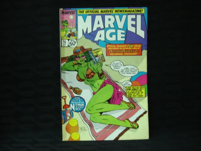 MARVEL AGE NEWS MAGAZINE COMIC BOOK VOL. 1 No. 76 JULY 1989 MARVEL COMICS
