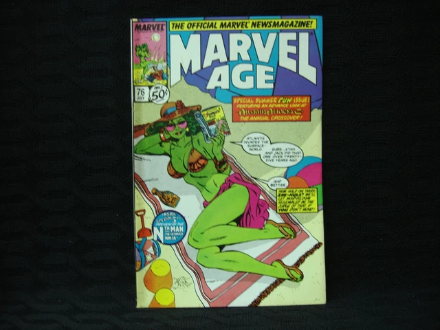 MARVEL AGE NEWS MAGAZINE COMIC BOOK VOL. 1 No. 76 JULY 1989 MARVEL COMICS
