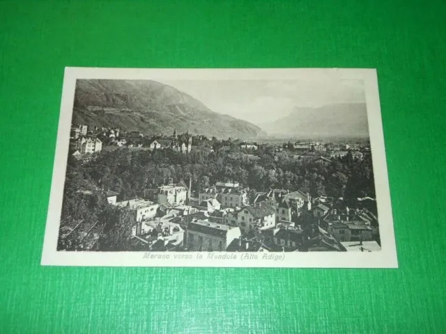 Cartolina Merano verso la Mendola ( Alto Adige ) 1930 ca