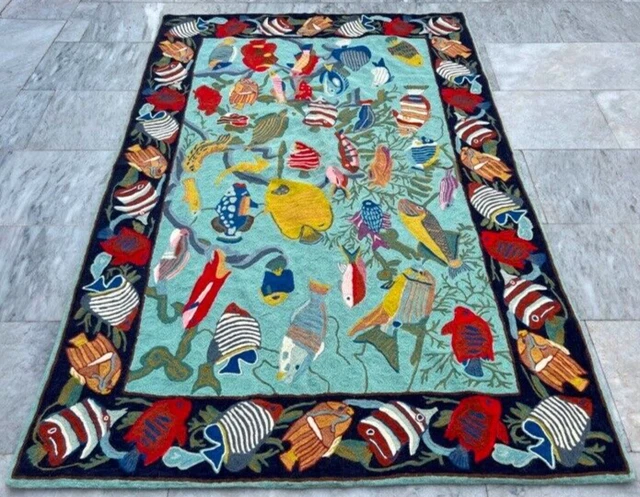 French Style Vintage Aubusson Handmade Pictorial Rug Chain Stitch Rug 4x6 ft French Style Vintage Aubusson Handmade Pictorial Rug Chain Stitch Rug 4x6 ft