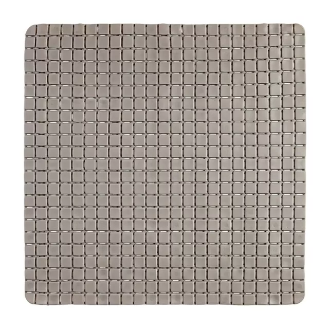 Tappeto Antiscivolo In PVC Per Doccia Mosaico tortora 54x54 Cm