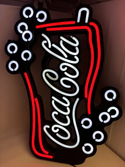 Animated Coca Cola Bottle Bubbles Coke LED Sign ￼ ￼original product