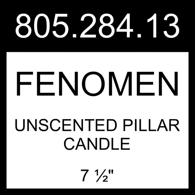 IKEA FENOMEN UNSCENTED Pillar Candle Natural 7 ½" 805.284.13 £33.77