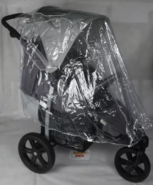 NEW PVC RAINCOVER RAIN FITS HAUCK RUNNER PUSHCHAIR / Multifit