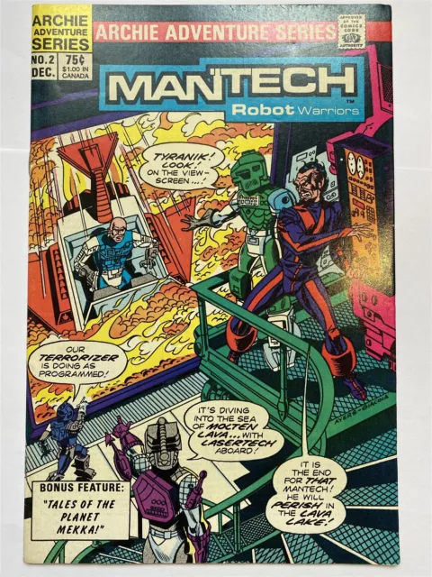 MANTECH ROBOT WARRIORS #2 Archie Adventures Comics 1984 VF-