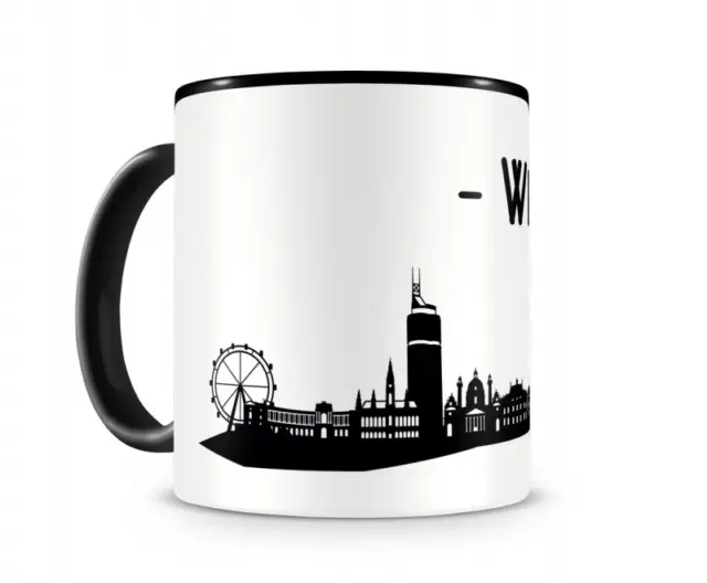 Tasse mit Wien Skyline für Kaffee oder Tee