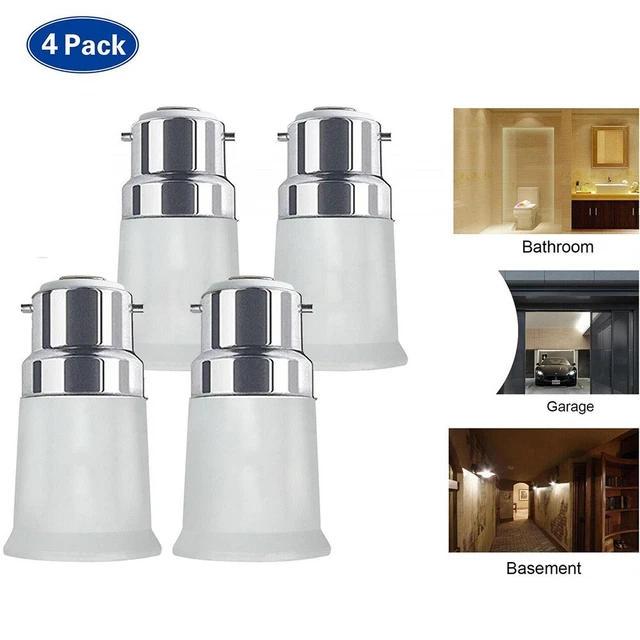 Bulb Adapter 100-250V AC 4pcs Bayonet Cap Convert The Lamp Head Lamp Adapter