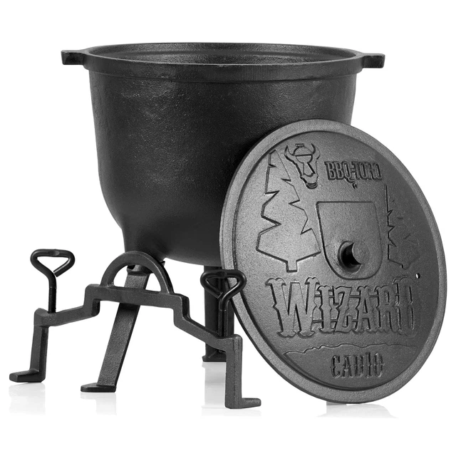 BBQ-Toro Zauberkessel Wizard | 10 Liter Gusseisen Hexenkessel Gusstopf *B-Ware*