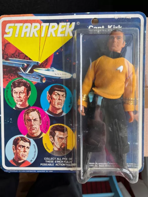 Star Trek Mego Capt Kirk  Rare 5 Faces Card 1974