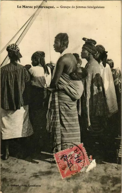 CPA AK Senegalese Women's Group Morocco (963879)