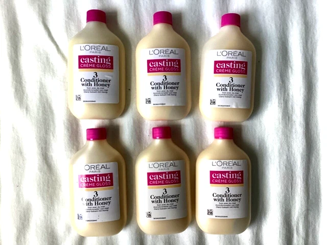L’OREAL PARIS CASTING Creme Gloss Conditioner with Honey 6 x 60ml £18. ...