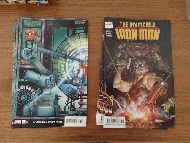Invincible Iron Man # 7 Marvel Comics 2023 Lot Of 2 W/ Variant Cover Nm Nm+