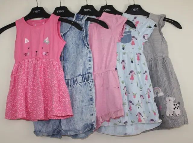 Girls Age 2-3 Years Bundle, Dresses & Playsuits Next Mantaray George, 5 Items