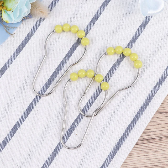 12pz Anello Doccia Bagno Ganci Tenda In Plastica