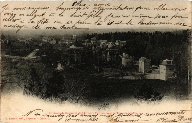 CPA Env. de BAGNOLES-de-l'ORNE - general view of Tessé-la (355320)