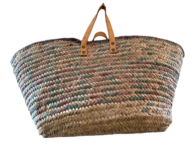 Panier à Noix Ancien – Fil De Fer Et Bois, Cueillette, Champignon, 1940-50