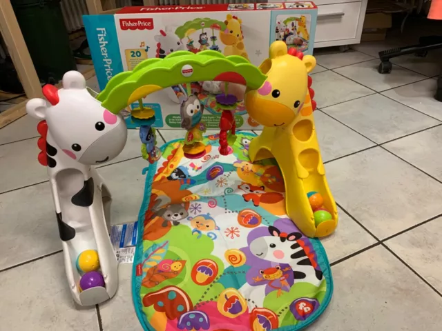 ✨ Spielebogen Fisher Price Plastik Musik Kugelbahn OVP wie neu✨