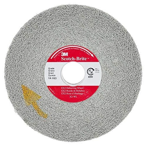 Scotch-Brite EX2 Deburring Wheel 6 in x 1/2 in x 1 in 8A MED 4 per case