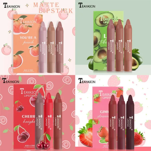 Waterproof Long Lasting Matte Lipstick Pencil Soft Crayon Lip Gloss Pen Makeup