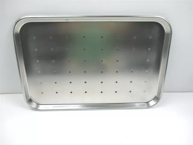 Vollrath 80190 Perforated Stainless Steel Serving Instrument Tray 19" x12 1/2"