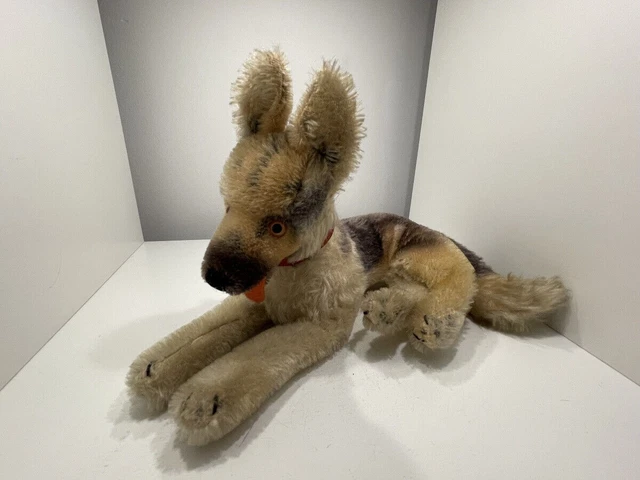 Grand Mecki Steiff 50 Cm - Animal En Peluche Collector état D'usage (voir Photos)